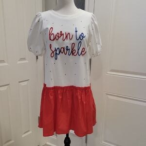 Peach Love California White and Red Dress